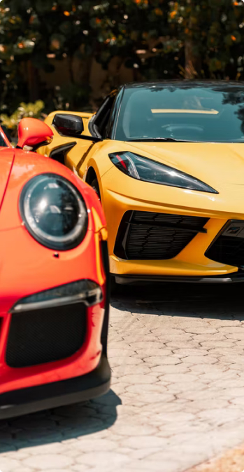 Driving tuition inside a car